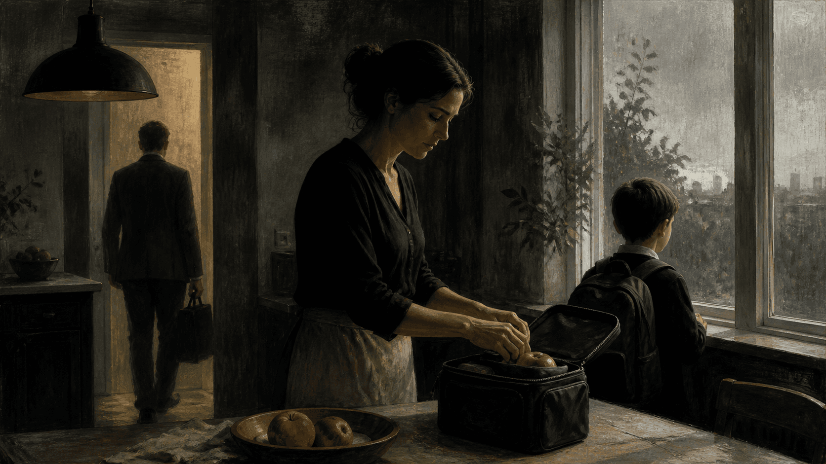 Original Haemlet illustration for ricochet: As I packed lunch for my husband and my son Tommy I mused over the issues of the last three months and I was relieved it was going to be finally over today, first I take care...
