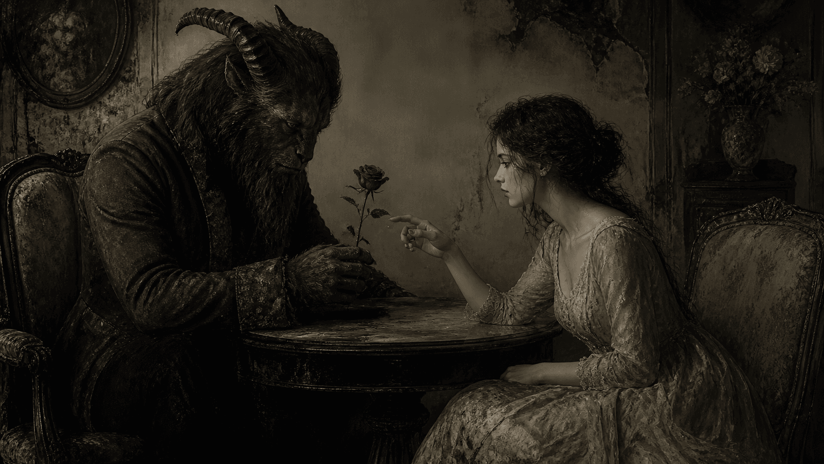 Original Haemlet illustration for the beauty and the beast: For life and death are one, even as the river and the sea are one - Kahlil Gibran***The stench of death gleefully hung frozen in time as its icy tentacles teasingly flittered...