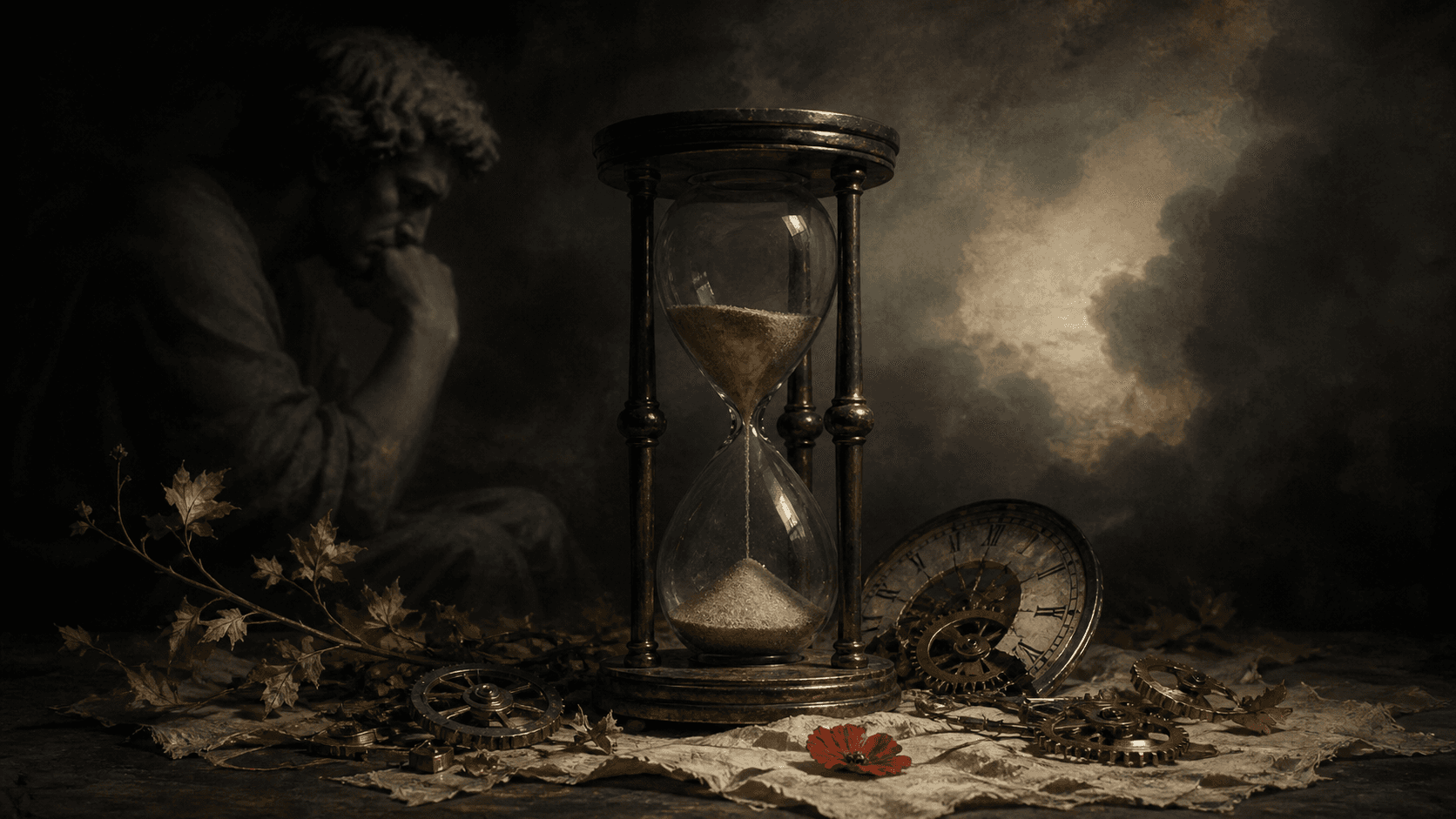 Original Haemlet illustration for the passage of time: ********* Who am I? With a persistence bordering on harassment, the philosopher in me questions the validity of my identity time after time. He wonders if my life as he saw it...